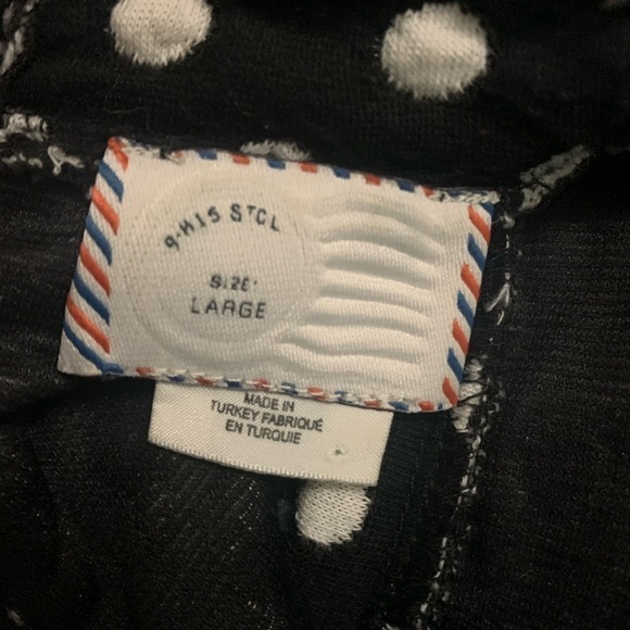 9His STCL Anthropologie Polk a dot blouse, size L - Picture 5 of 7